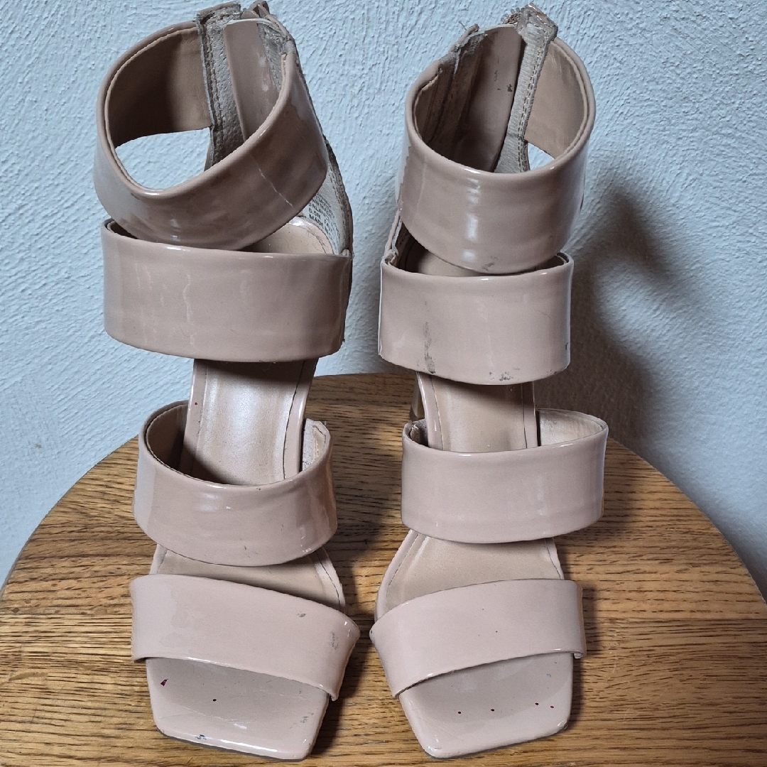 Inc Elegant Beige Strappy Sandals